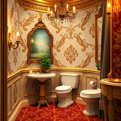 A hyperrealistic depiction of an expertly remodeled bathroom in Colleyville, Texas, blending modern elegance with Southern charm. The spacious, spa-like space features marble-tiled walls and a quartz countertop with natural veining in warm beige and soft gray tones. An elegant, freestanding soaking tub with ornate clawfoot legs sits beside a large, frameless glass shower enclosure with a rainfall showerhead. Lush green plants in handcrafted terracotta pots add natural warmth. Large windows reveal a scenic Texas landscape of rolling hills, native trees, and a sunset casting a golden glow, creating a tranquil atmosphere. Playful details include a vintage porcelain toy boat floating in the tub and a handcrafted soap dispenser shaped like a tiny cowboy hat, adding local flavor. Soft lighting highlights textured tiles and reflective surfaces, with a color palette of warm neutrals, gold accents, and natural greens evoking sophistication and Southern hospitality. The overall mood is calm, refined, and inviting, perfect for showcasing expert craftsmanship in a charming bathroom transformation.