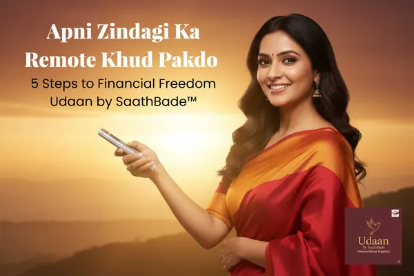 🌸 Apni Zindagi ka Remote Khud Pakdo – 5 Steps to Financial Freedom for Indian Women