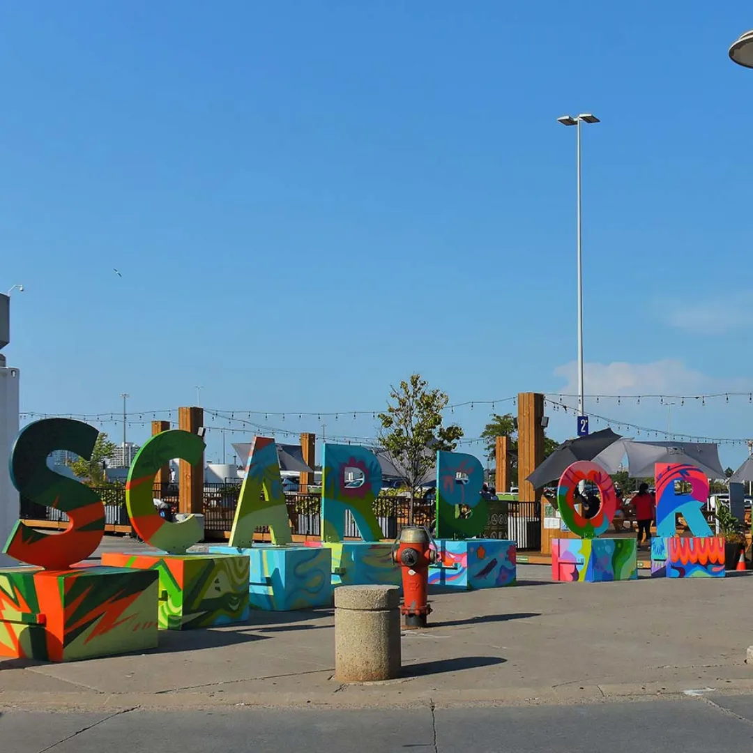 Scarborough Ontario - Spelled out with creative and artistic letters