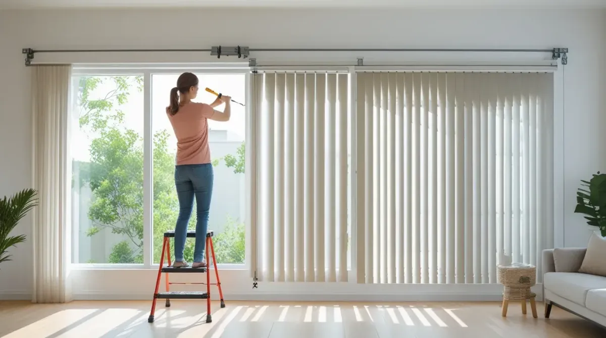 how to install vertical blinds