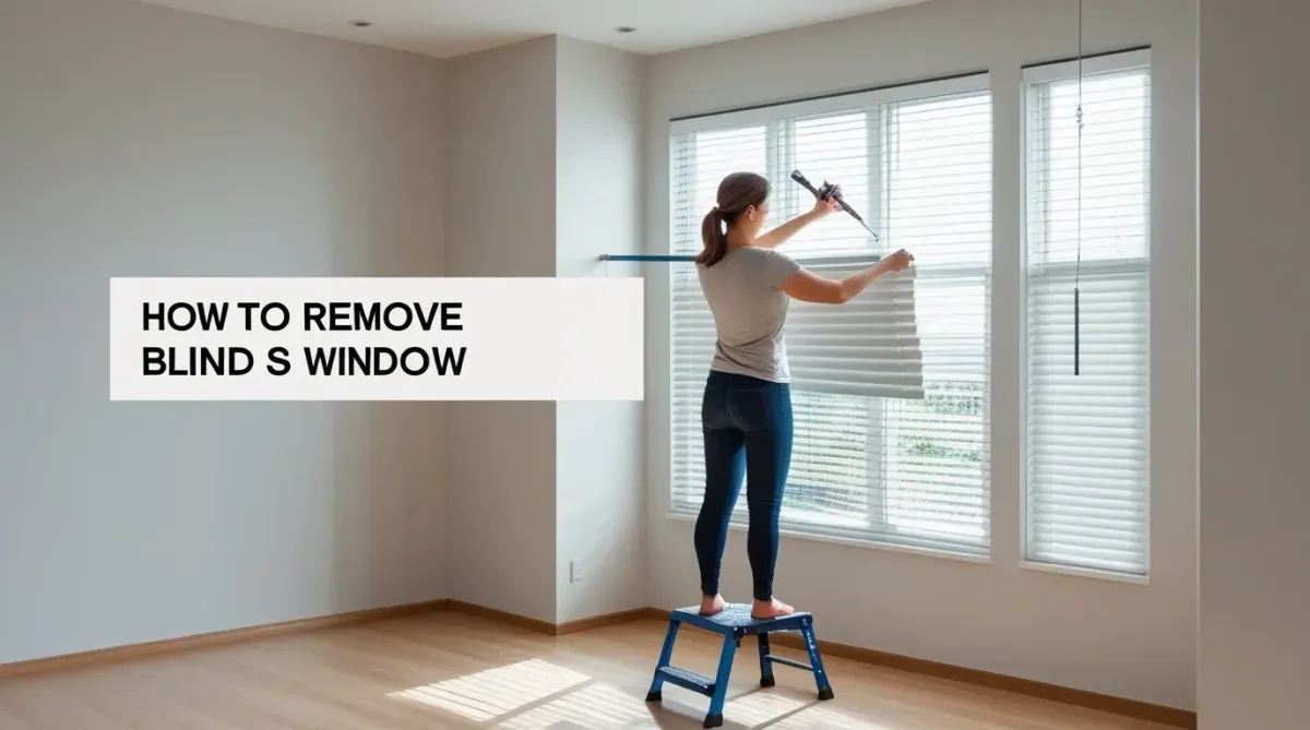 how to remove blinds from window