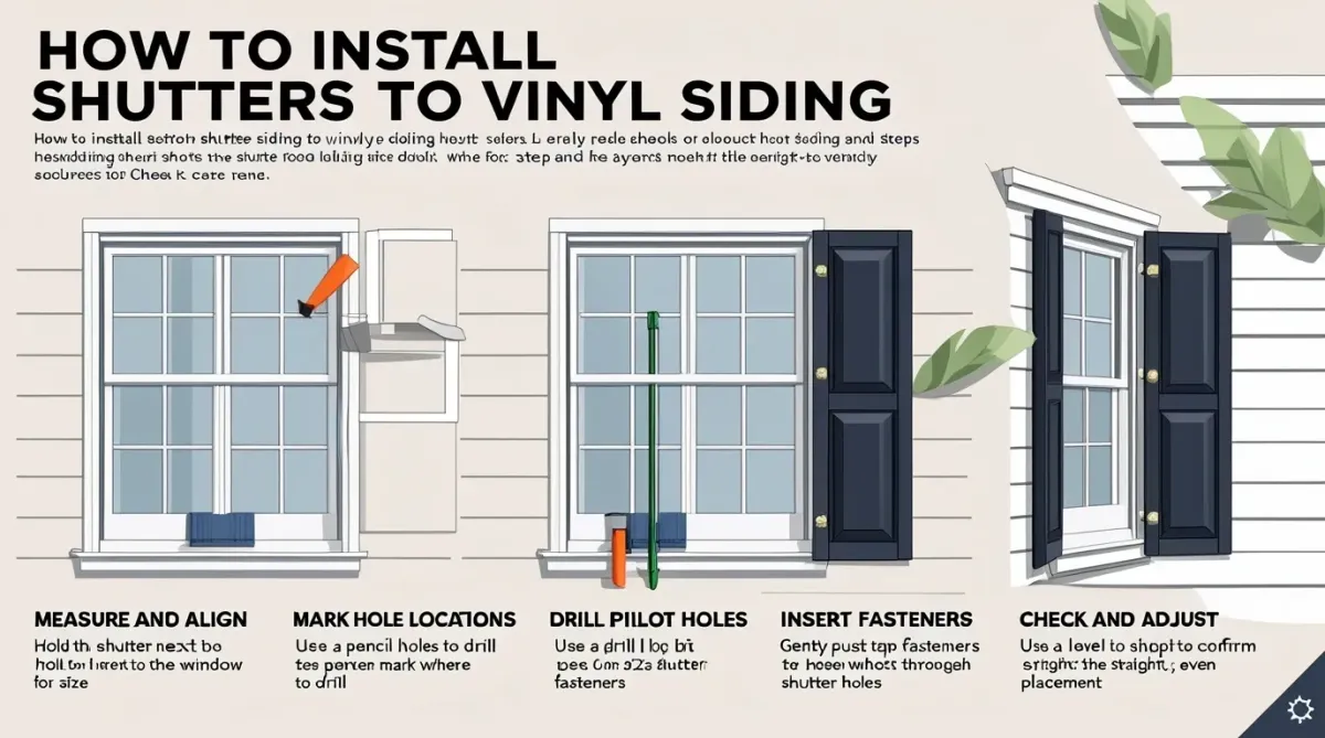 How To Install Shutters To Vinyl Siding