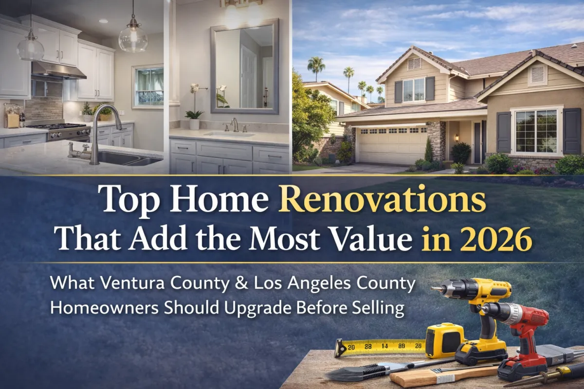 Top Home Renovations That Add the Most Value in 2026 What Ventura County & Los Angeles County Homeowners Should Upgrade Before Selling