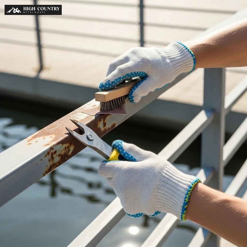 How to Remove Rust from Metal Railings Without Damage