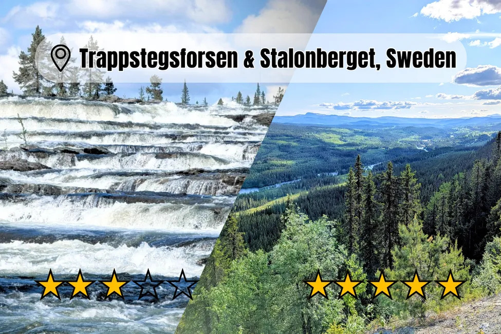 Vildmarksvägen - Trappstegsforsen and Stalon mountain