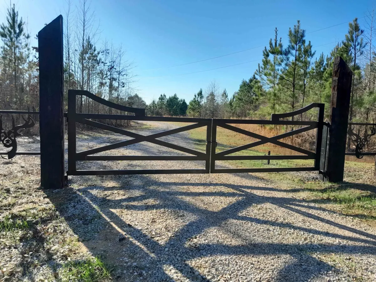 Driveway Gate Traditional Style for a Ranch