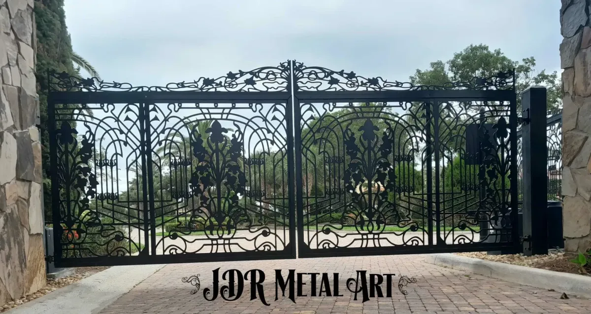 Traditional Driveway Gate we created in Pensacola