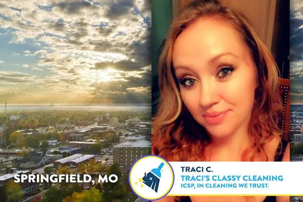 Traci, owner of Traci's Classy Cleaning in Springfield, MO