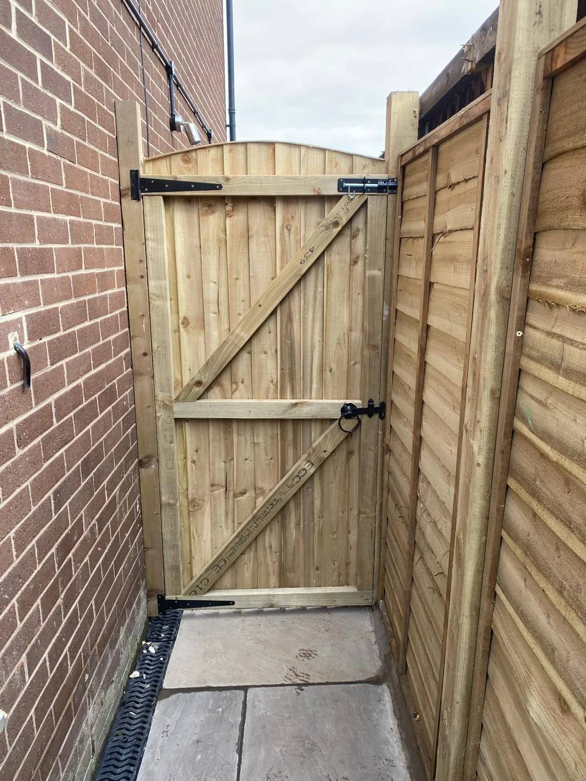 Completed gate installation by Willshaw’s Property Services