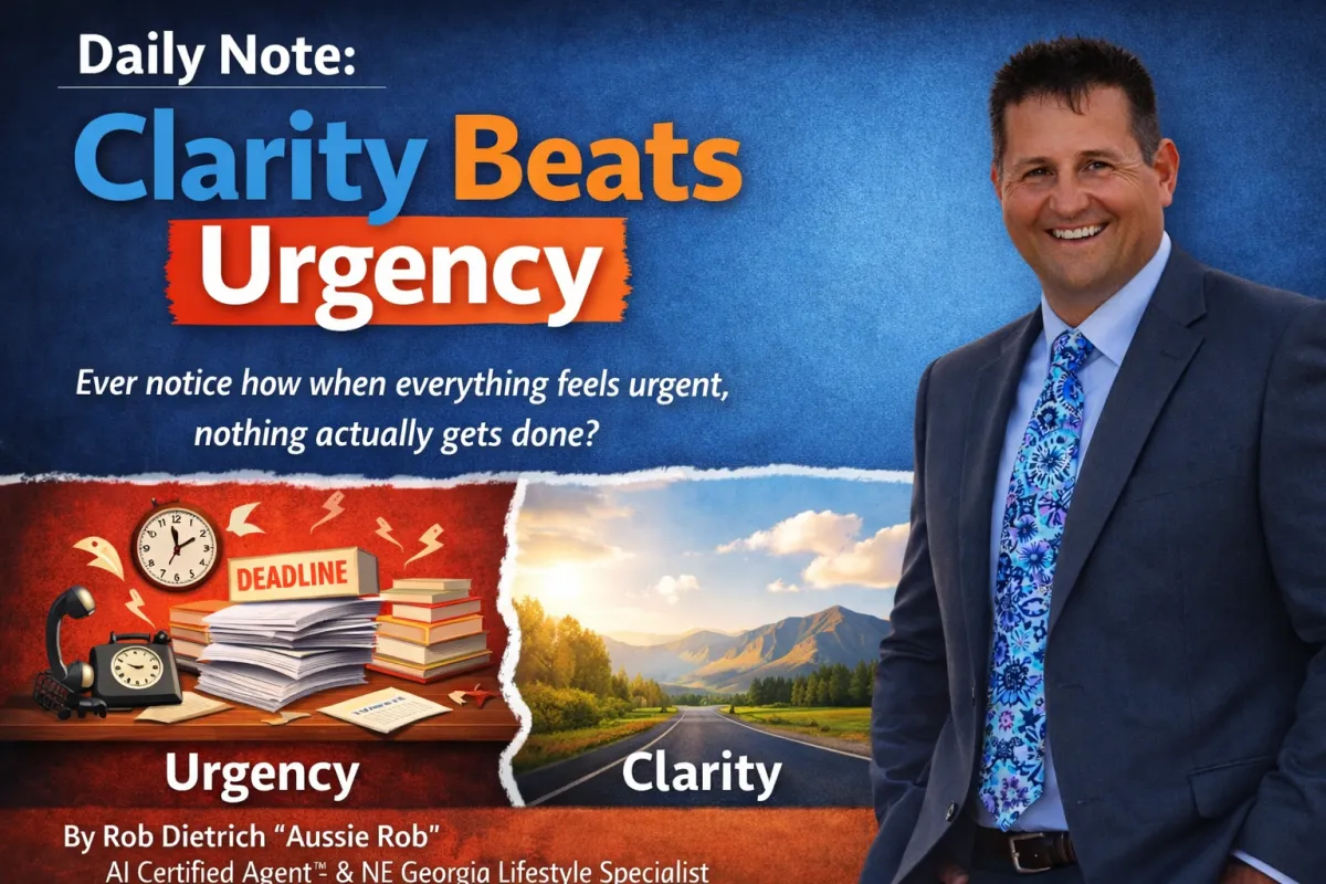 Daily Note: Why Clarity Beats Urgency in Real Estate