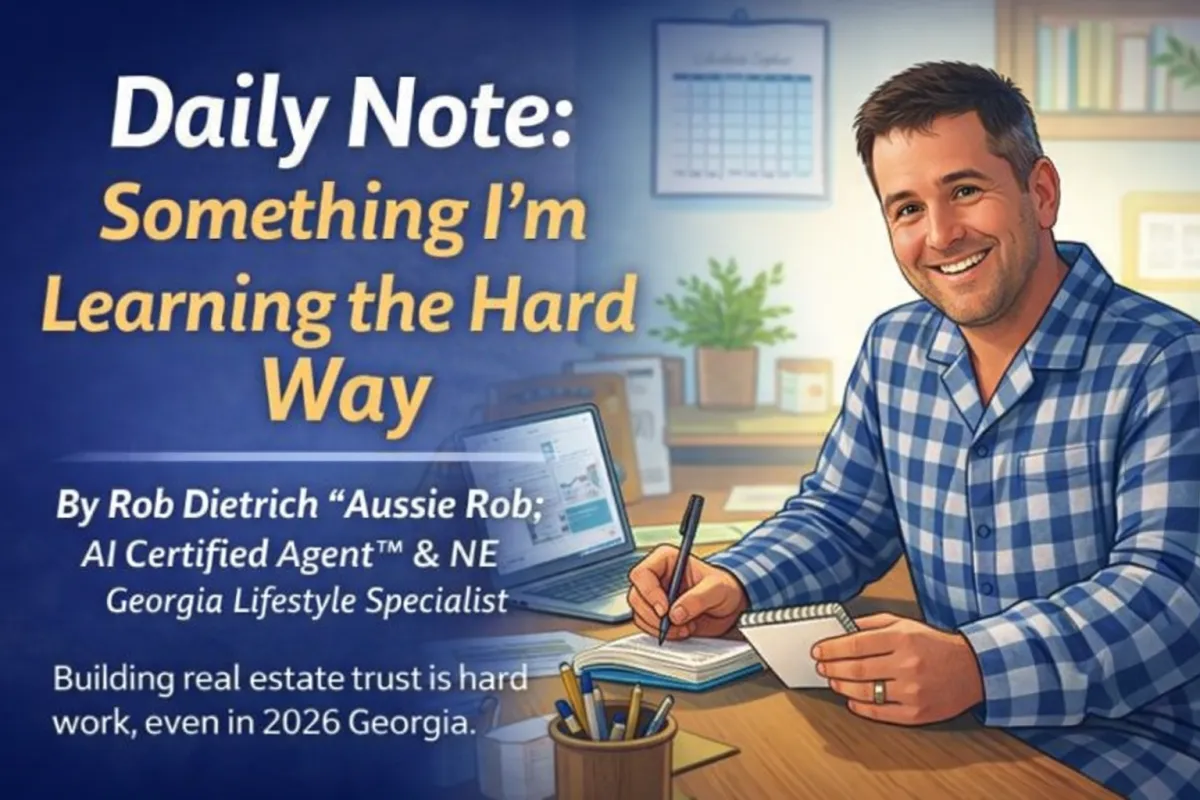 Daily Note: Hard Lessons from a Real Estate Agent's Journey