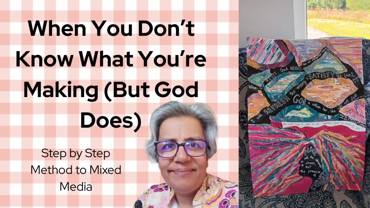 Creating mixed media art with God