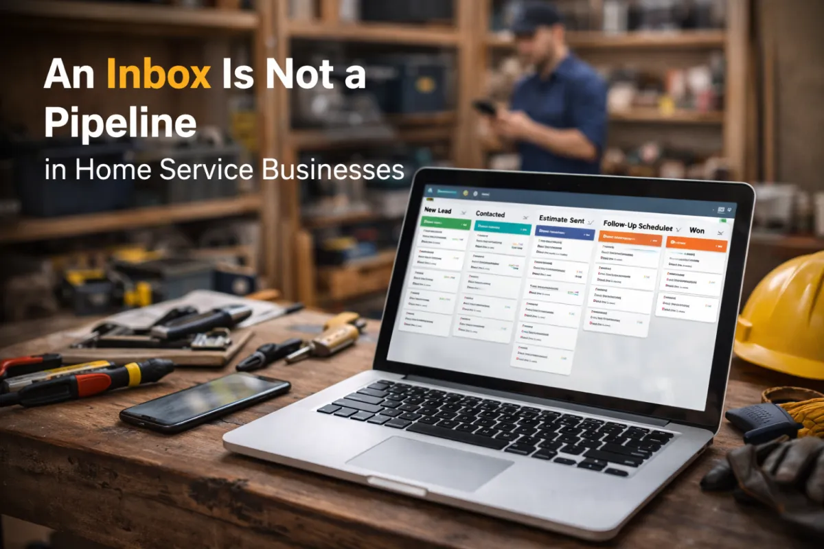 Why an Inbox Is Not a Pipeline in Home Service Businesses