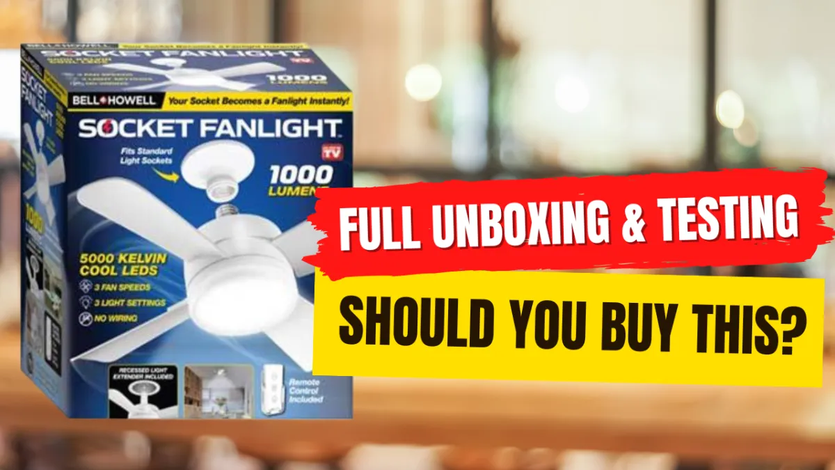 As Seen on TV Socket Fan Light