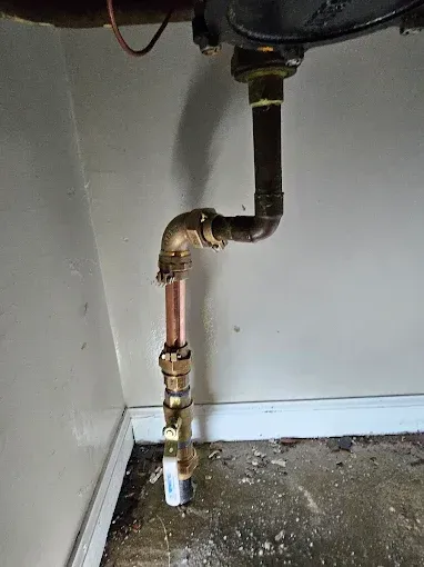 main water drain installation
