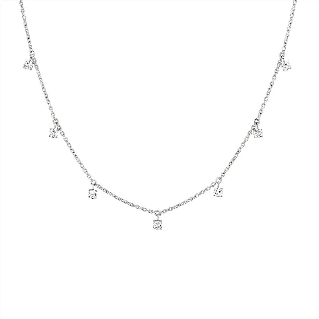 Éternelle Floating Round Diamond Necklace