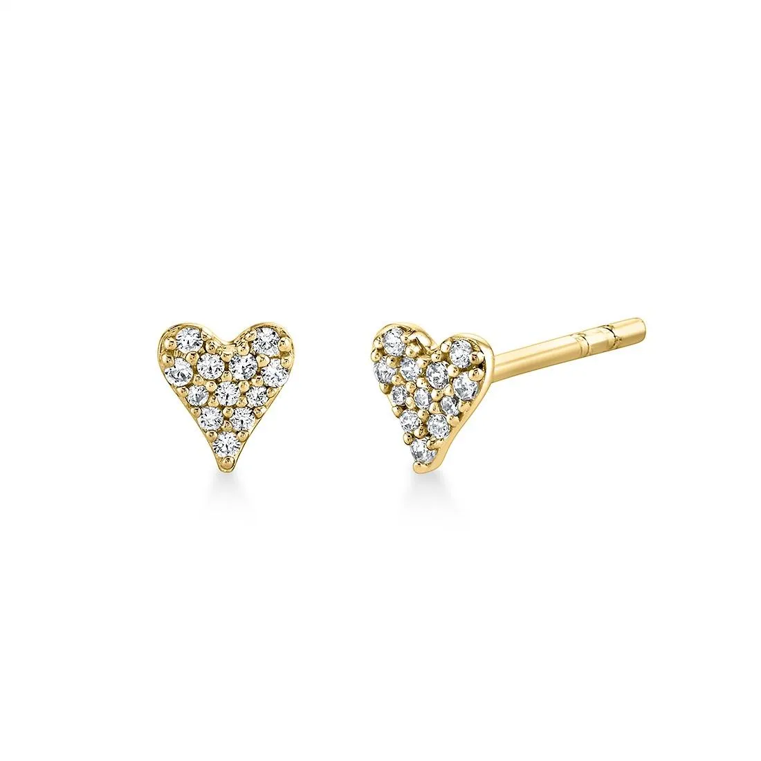 Éternelle Diamond Heart Stud Earrings