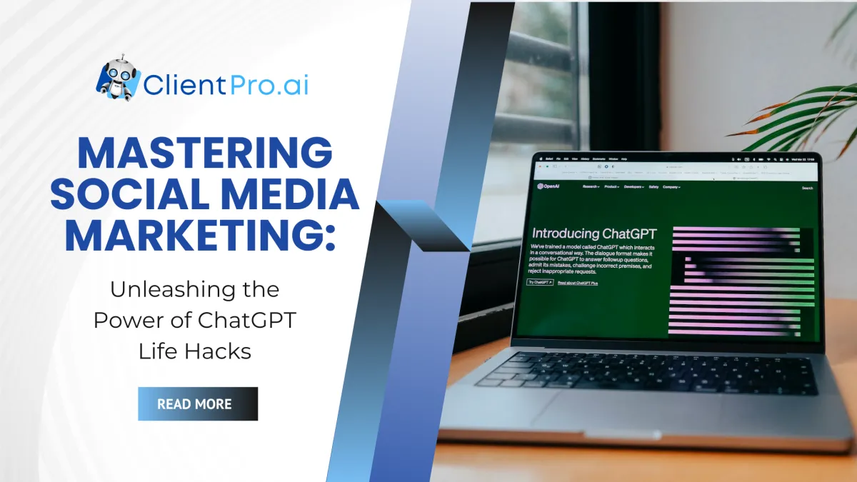 Mastering Social Media Marketing: Unleashing the Power of ChatGPT Life Hacks