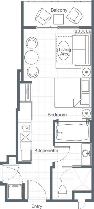 Studio Bedroom Villa