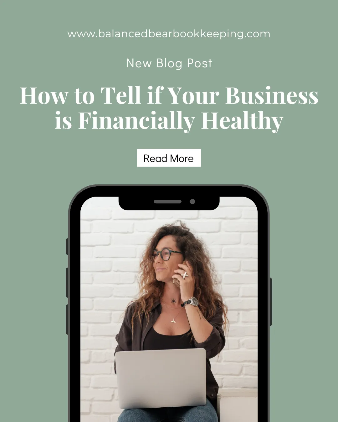 A woman calls her bookkeeper to ask if her business is financially healthy