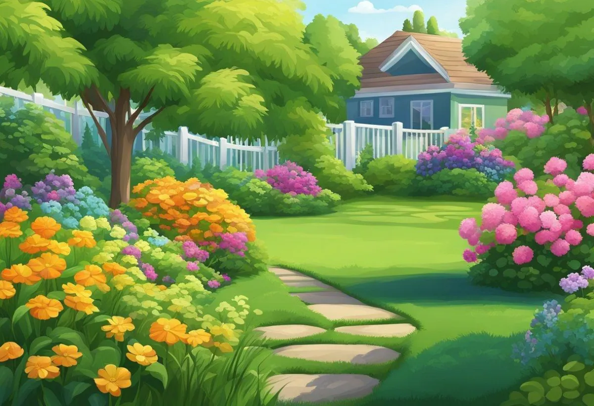 A house with a tree