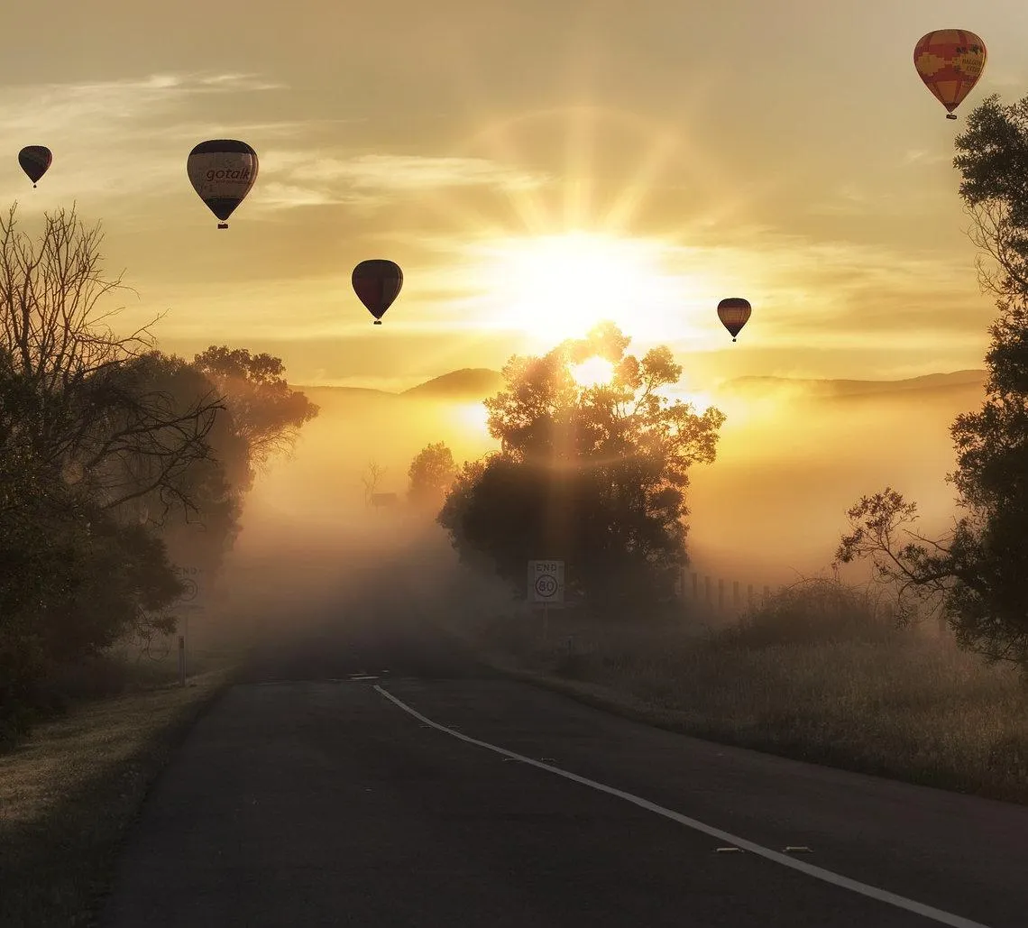 hot air balloons