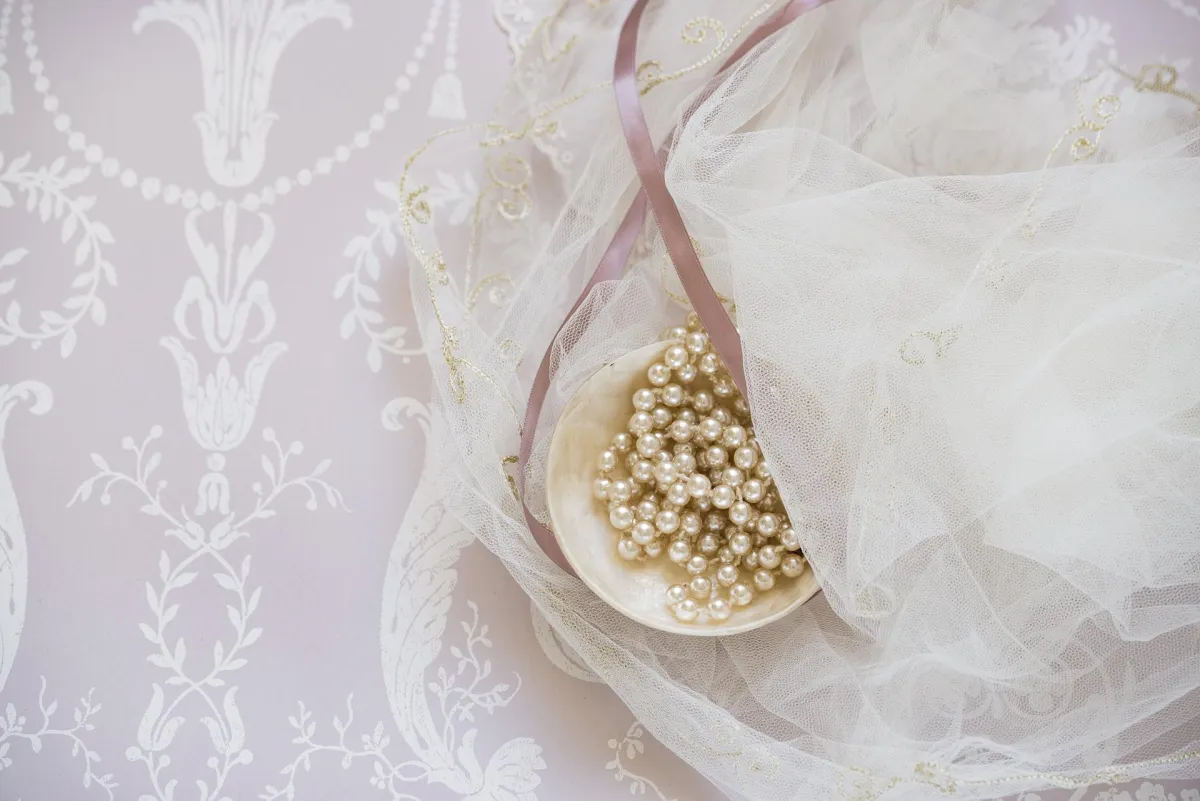 bridal lace and beads