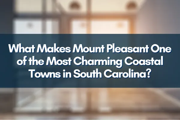 Beautiful sunset over Mount Pleasant’s scenic coastline with historic charm and lush neighborhoods in South Carolina