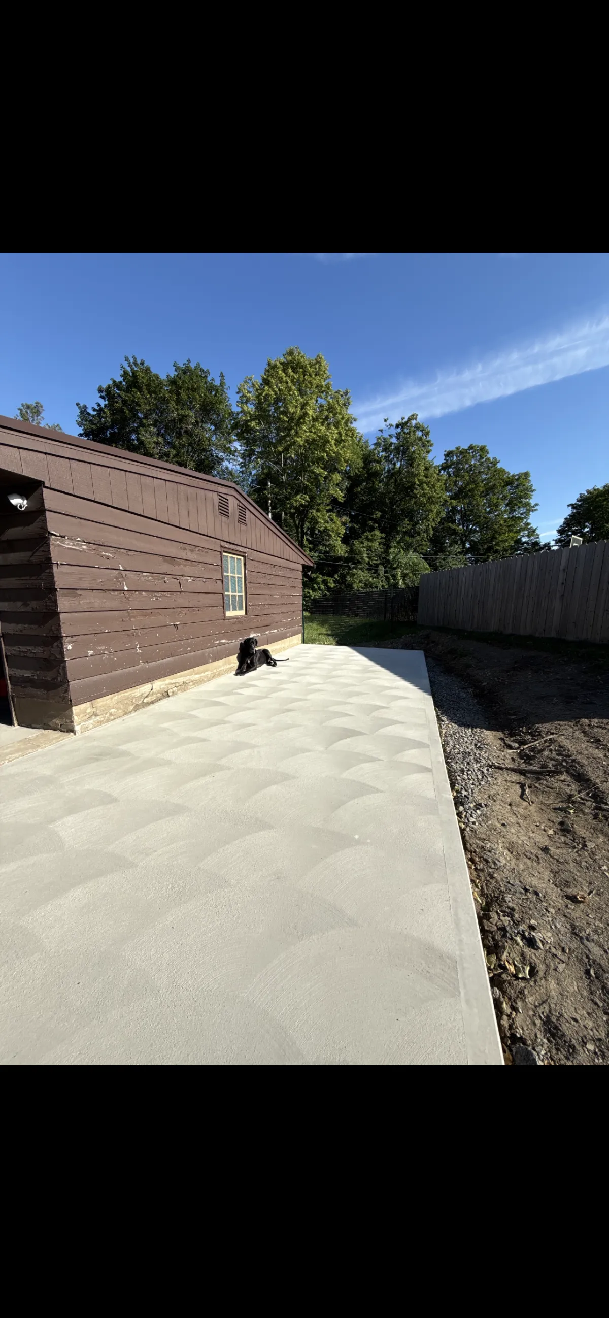 swirled concrete driveway upstate ny concrete services