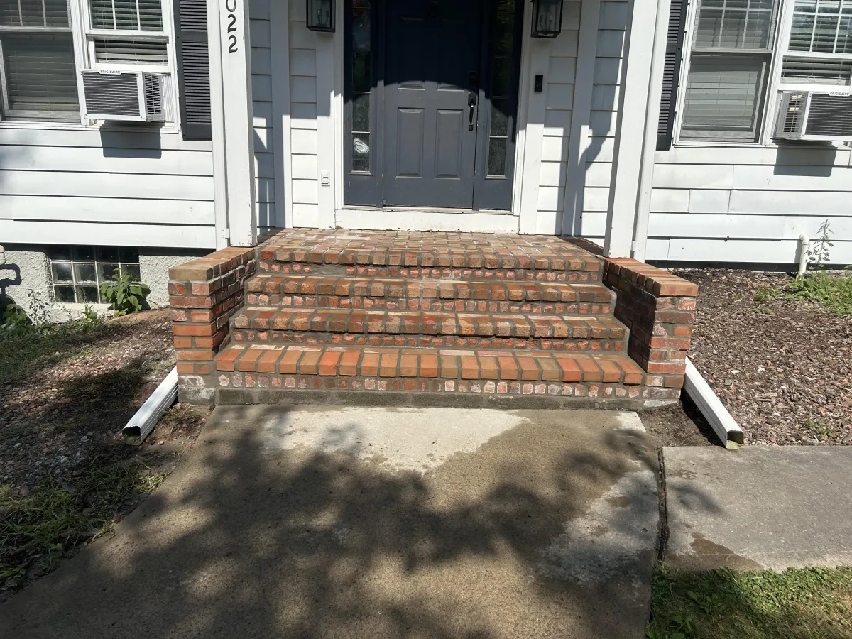 brick stairs brick restoration