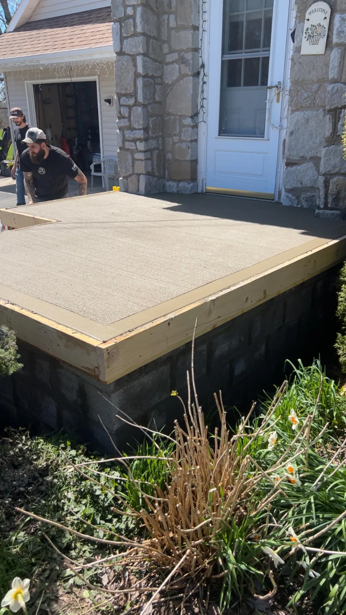 cantilevered stairs and landings