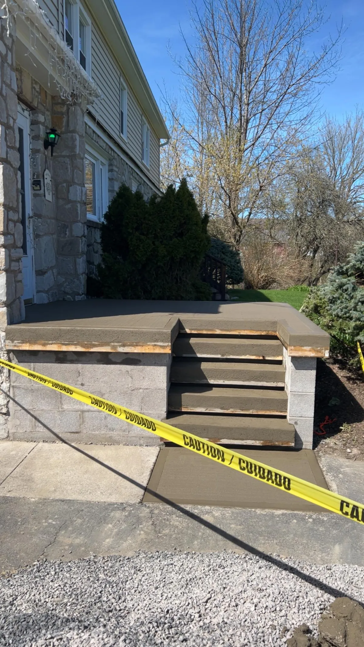 cantilevered stairs and landings