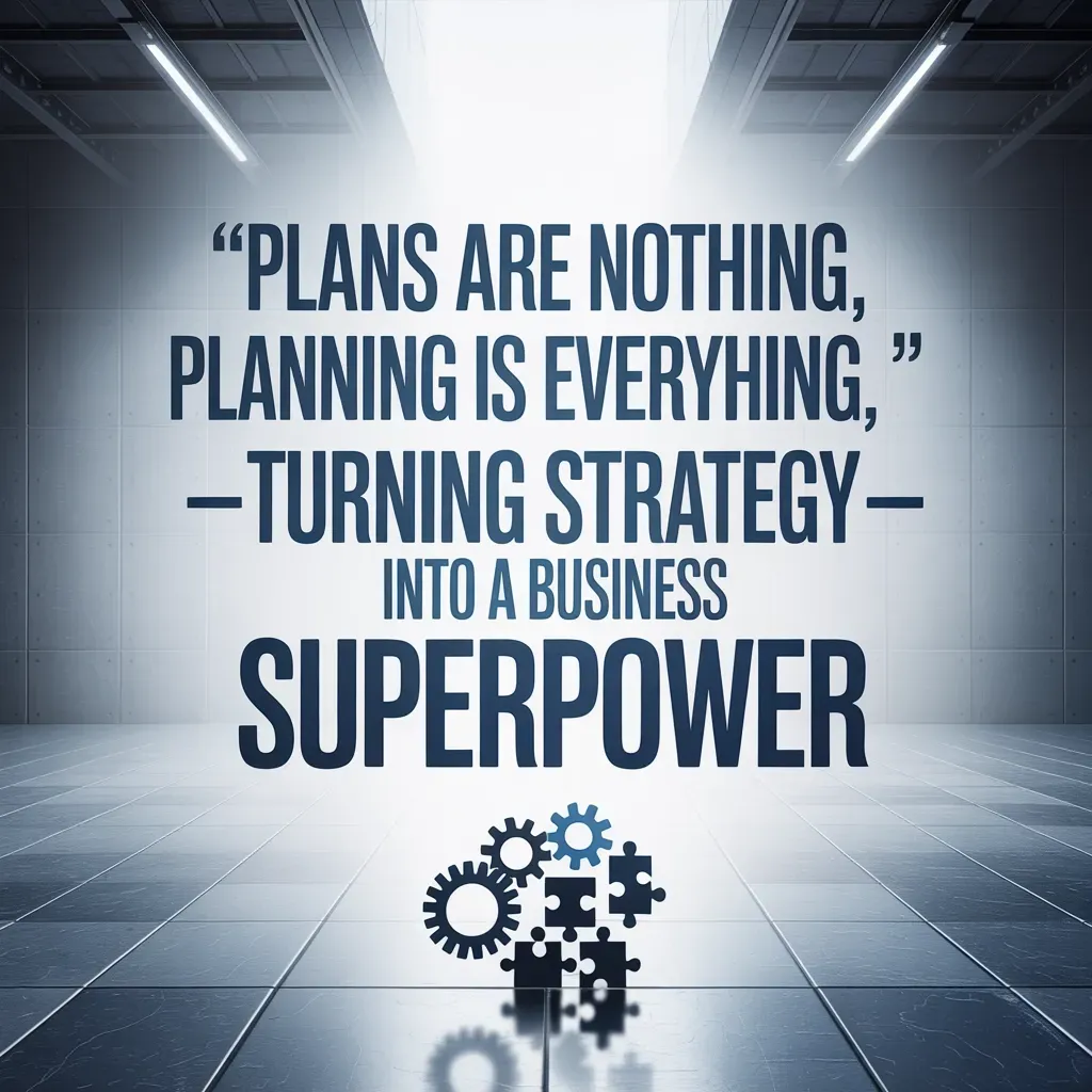“Plans Are Nothing, Planning Is Everything”—Turning Strategy Into a Business Superpower

