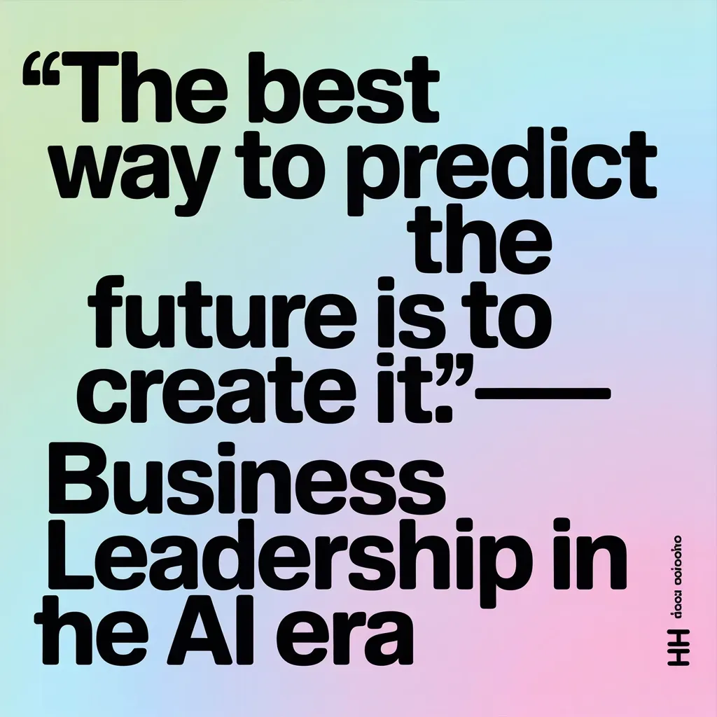 “The Best Way to Predict the Future Is to Create It”—Business Leadership in the AI Era