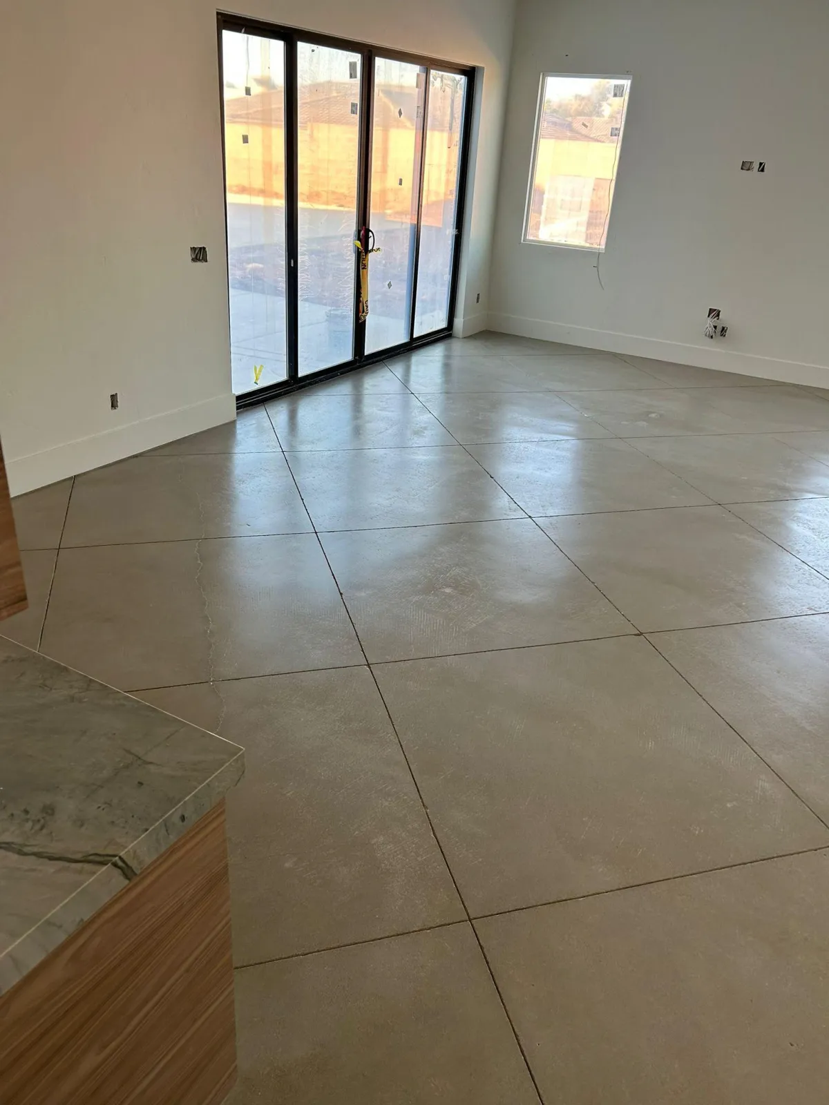 Sealed Stamped Concrete Floor
