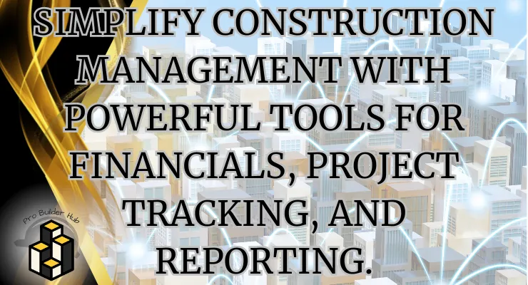 Simplify construction management with powerful tools for financials, project tracking, and reporting.