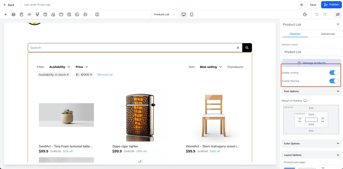e-Commerce Store: Add Sort and Filter Functionality for Your Products