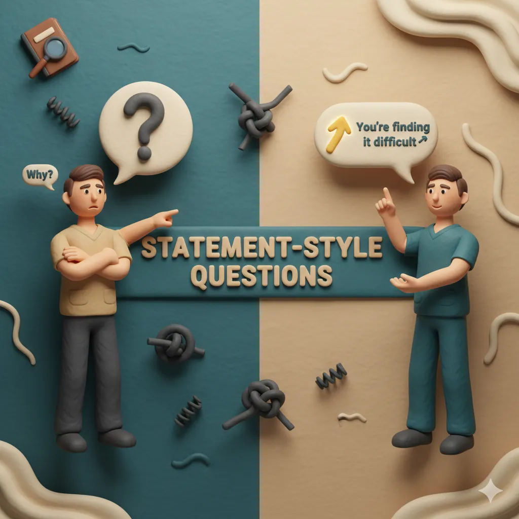 Statement-Style Questions: The Communication Shift That Reduces Patient Defensiveness