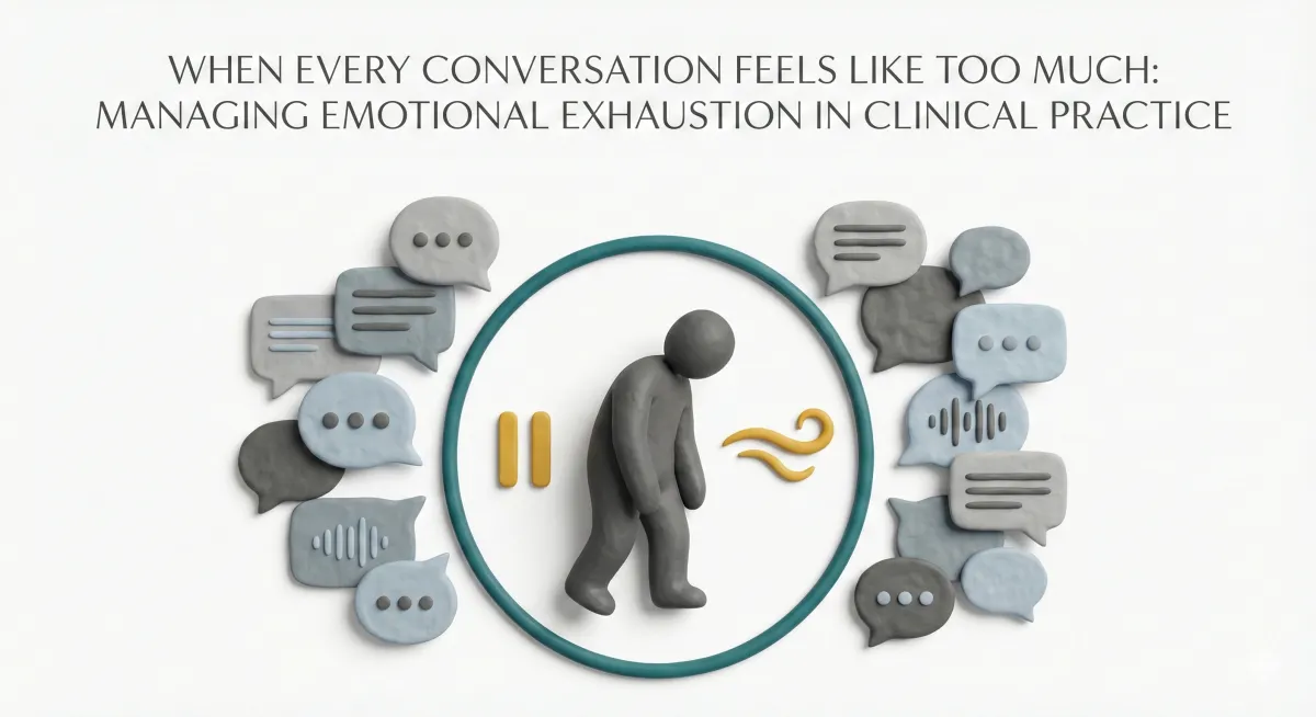 Managing emotional exhaustion in clinical practice
