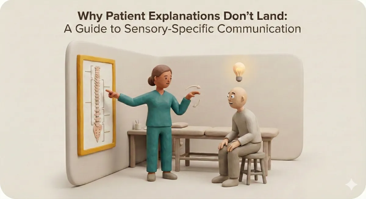 Why Patient Explanations Don't Land: A Guide to Sensory-Specific Communication