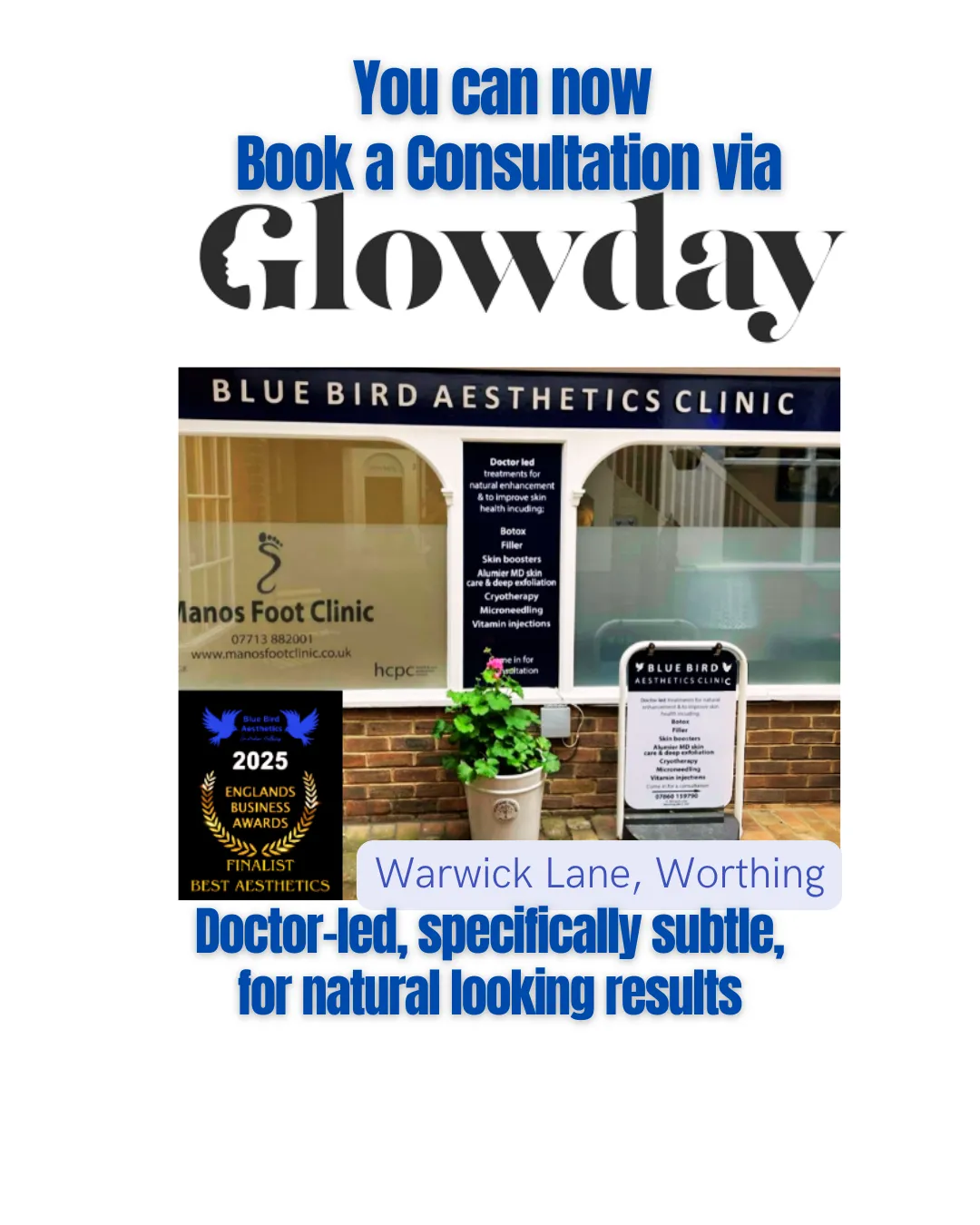 Book Your Aesthetic Treatments Safely with Glowday at Blue Bird Aesthetics