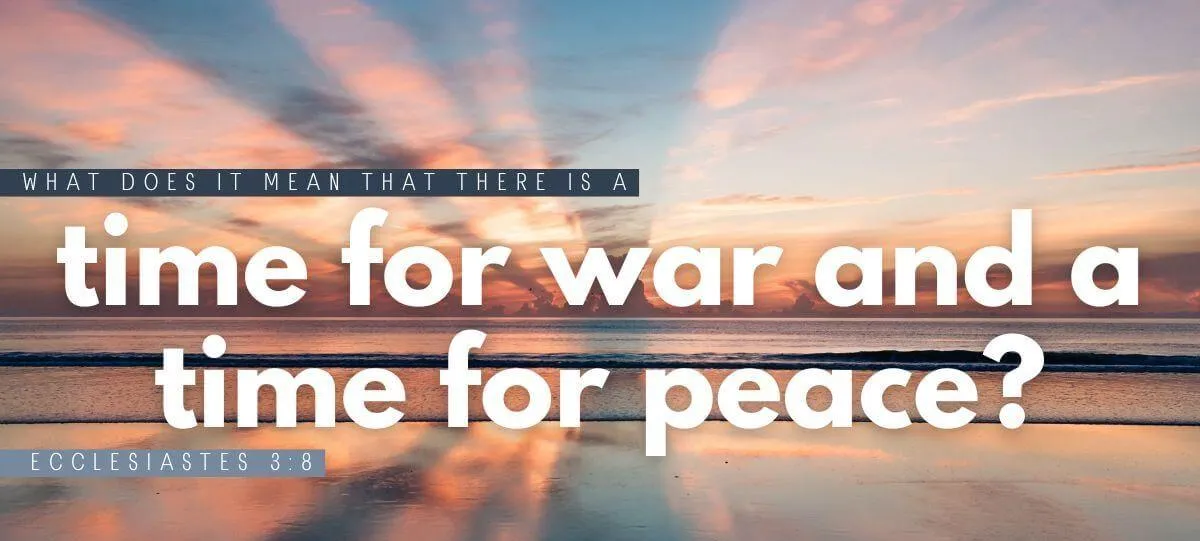 time for peace