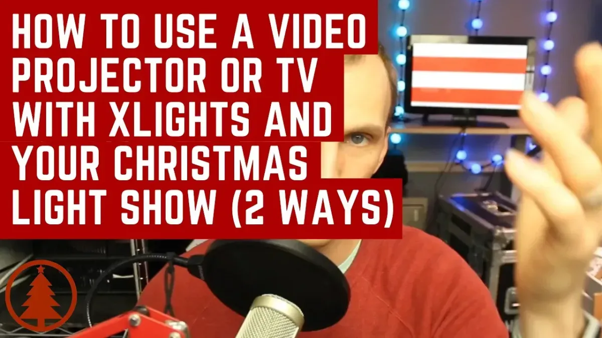 How to Use a Video Projector or TV with xLights for your Christmas Light Show: Two Methods