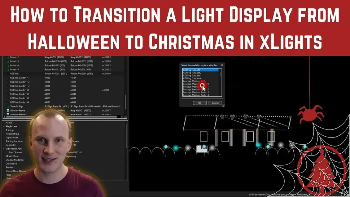 How to Transition a Light Display from Halloween to Christmas in xLights