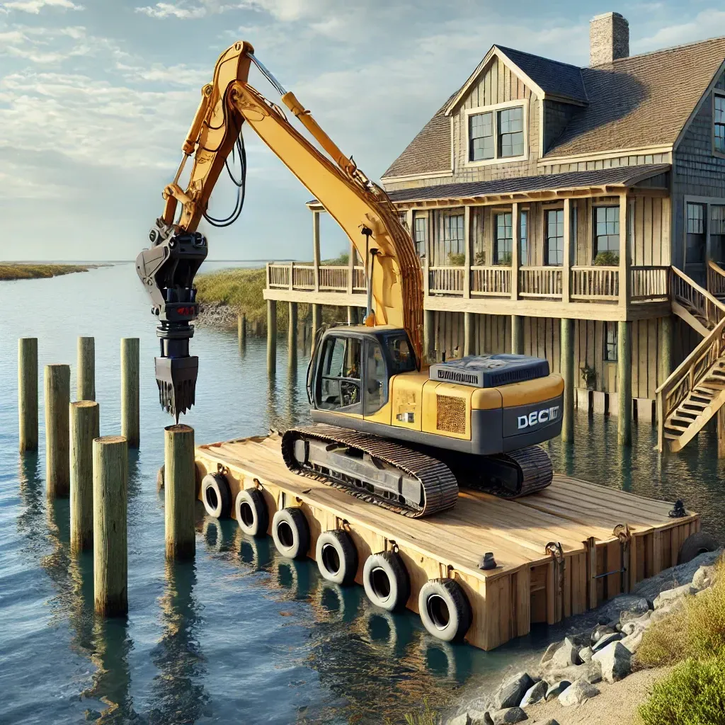North Carolina Residential Dock Pile Driving Attachments: Engineered for Pamlico Sound