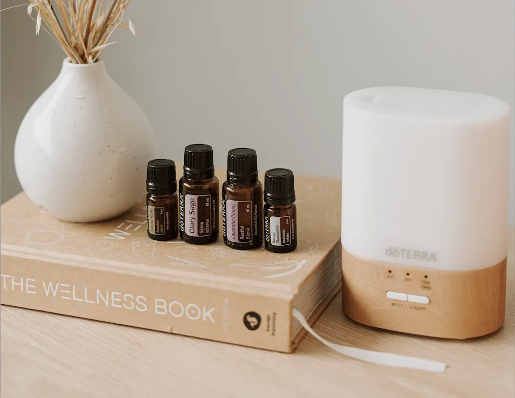 photo of diffuser and essential oils