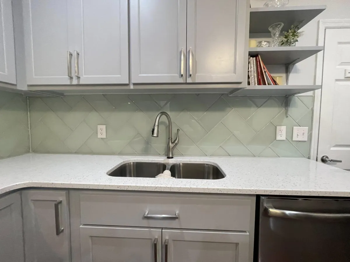 New kitchenette built during Evans GA room addition project