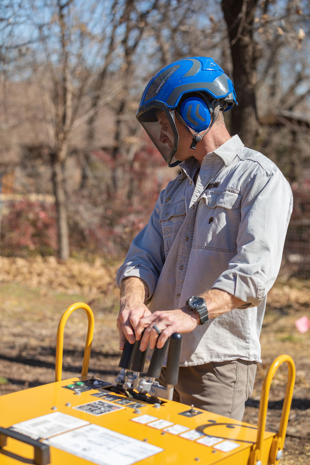 Operator-Controls-Stump-Grinder