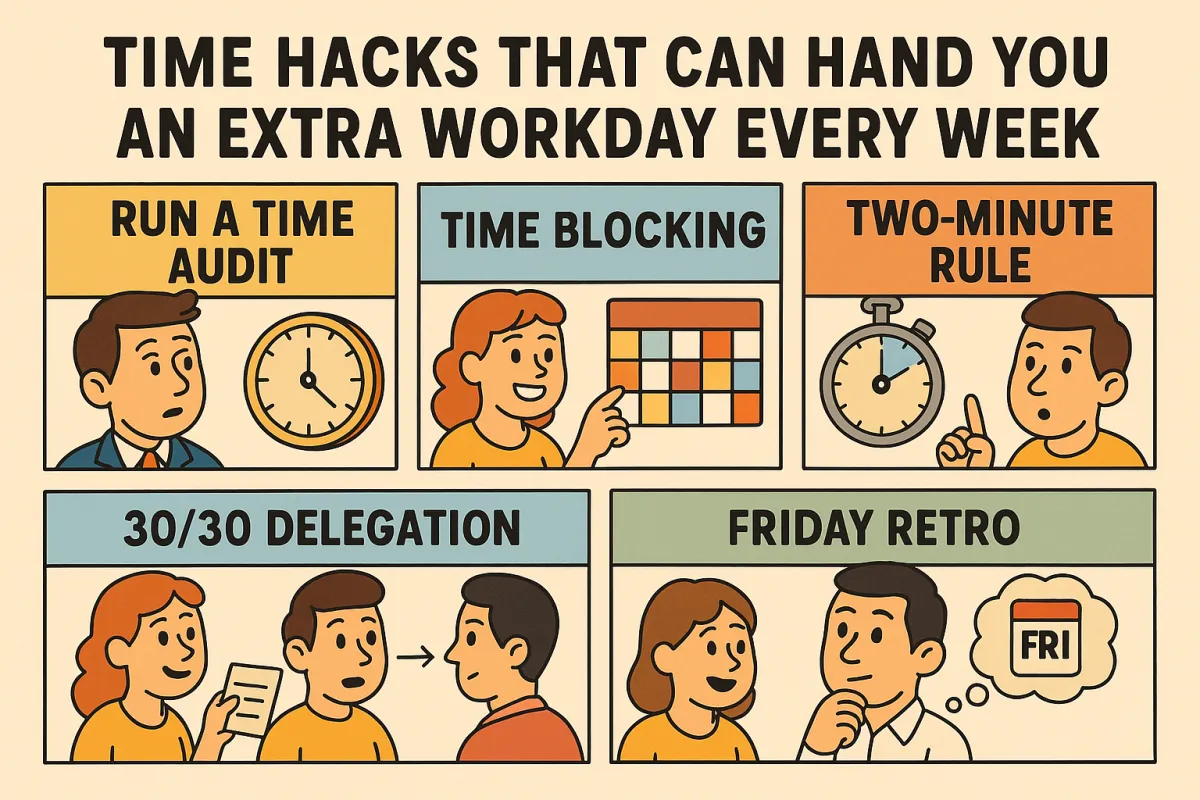 Time Hacks That Can Hand You an Extra Workday Every Week
