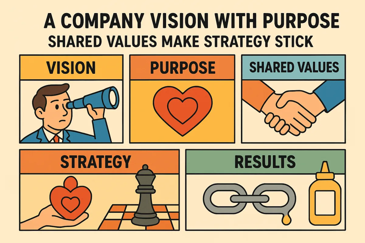 A Company Vision with Purpose: Shared Values Make Strategy Stick